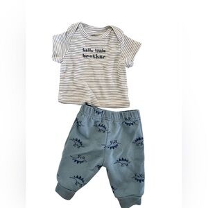 Carter's Gray and Blue Dino Matching Set